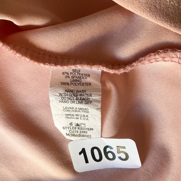 Sarah La Women’s Sleeveless Knee-length Dress size M but fit like S,Peach Orange - Picture 9 of 10